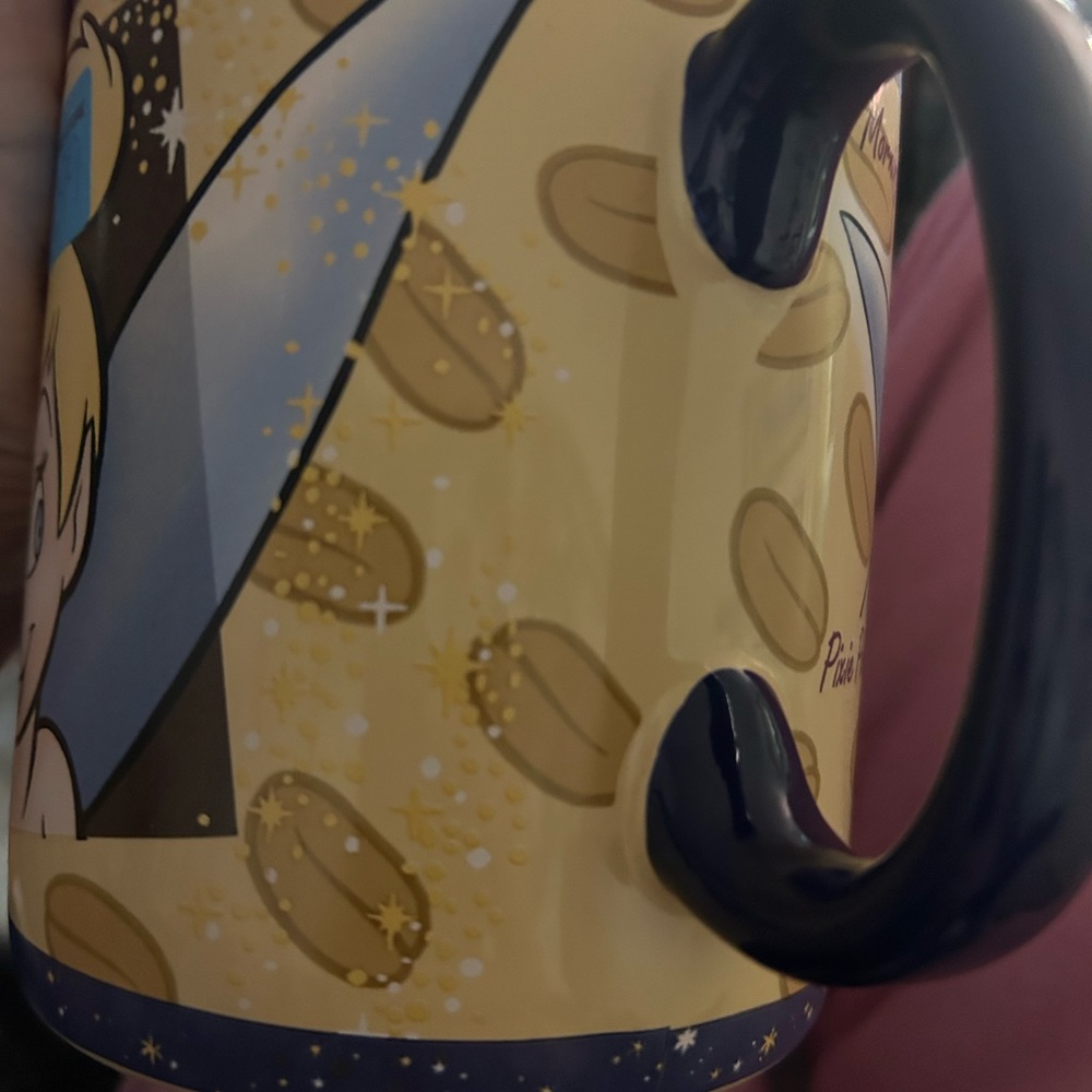 NWOT DISNEY Tinker Bell Magical Mornings Mug W/Painted Handle and Sharp Images - Picture 10 of 11